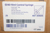 BD 309695 10ml Control Syringe Luer-Lok TIp ~ Box of 25