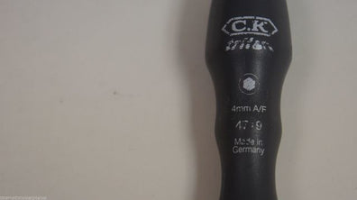 C.K 4719 Triton Ball End Driver Hexagon Key 4mm A/F