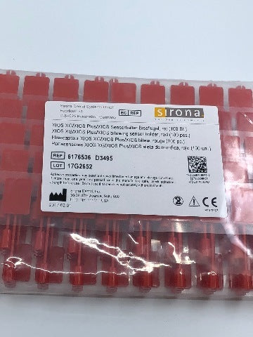 Sirona 6176536 XIOS XG/XIOS Plus/XIOS Bitewing Sensor Holder, Red ~ Pack of 100