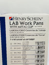 Henry Schein 104-9182 Lab Work Pans With Metal Clip 7-1/16in, Red ~ Box of 12