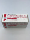 Henry Schein 465-1205 Lidocaine HCl 2% Epinephrine 1:100,000 ~ Box of 50
