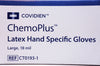 Covidien CT0193-1 ChemoPlus Latex Hand Specific Gloves, Large ~ Box of 100
