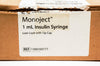 Covidien 1188100777 Monoject 1 mL Insulin Syringe Luer-Lock W/Tip Cap -Box of 58