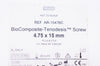 Arthrex AR-1547BC BioComposite-Tenodesis Screw 4.75 x 15mm (x)