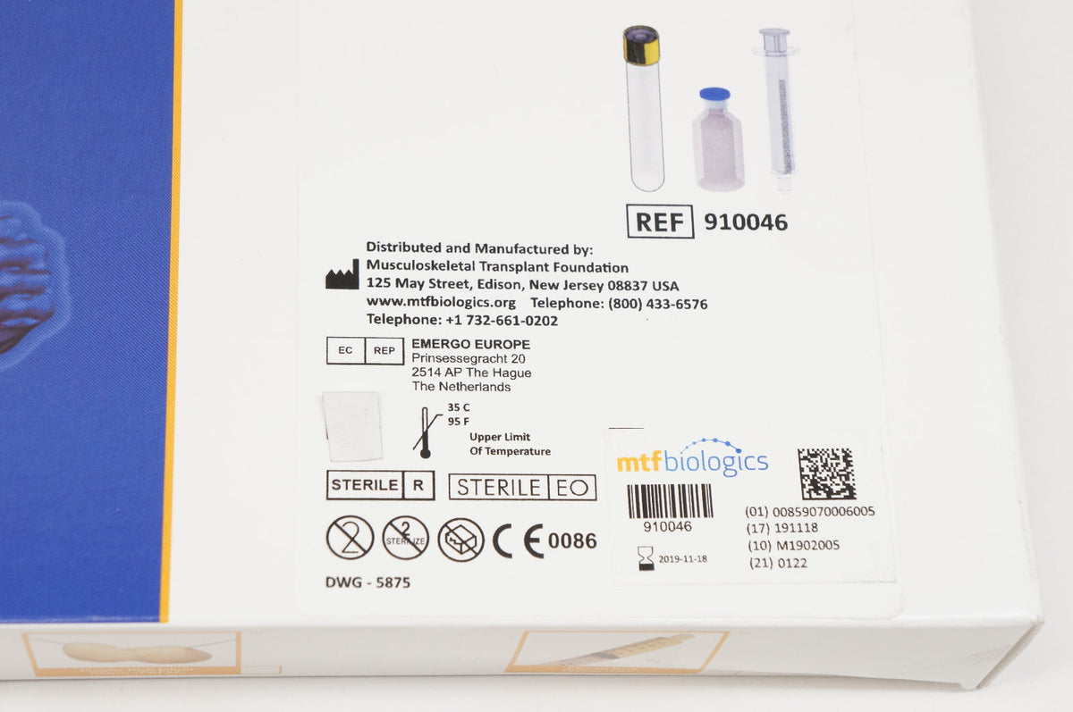 MTF Biologics 910046 Autologous Platelet System, PRP Kit (x) Imedicsales