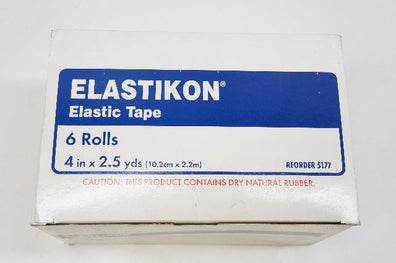 Johnson&Jonshon 5177 ELASTIKON Elastic Tape Rolls 4inch x 2.5yds. - Box of 6