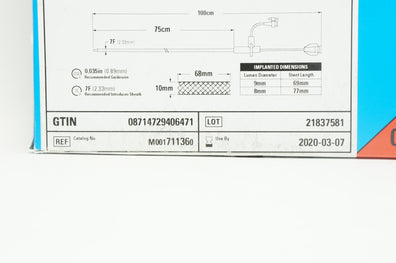 Wallstent M001711360 Endoprosthesis Self-Expanding Stnt. 7F x 68mm (x)