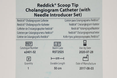LeMaite e2401-52 Reddick Scoop Tip Cholangiogram Cath. 50cm (x)