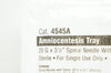 CareFusion 4545A Amniocentesis Tray 20G x 3 1/2inch (x)