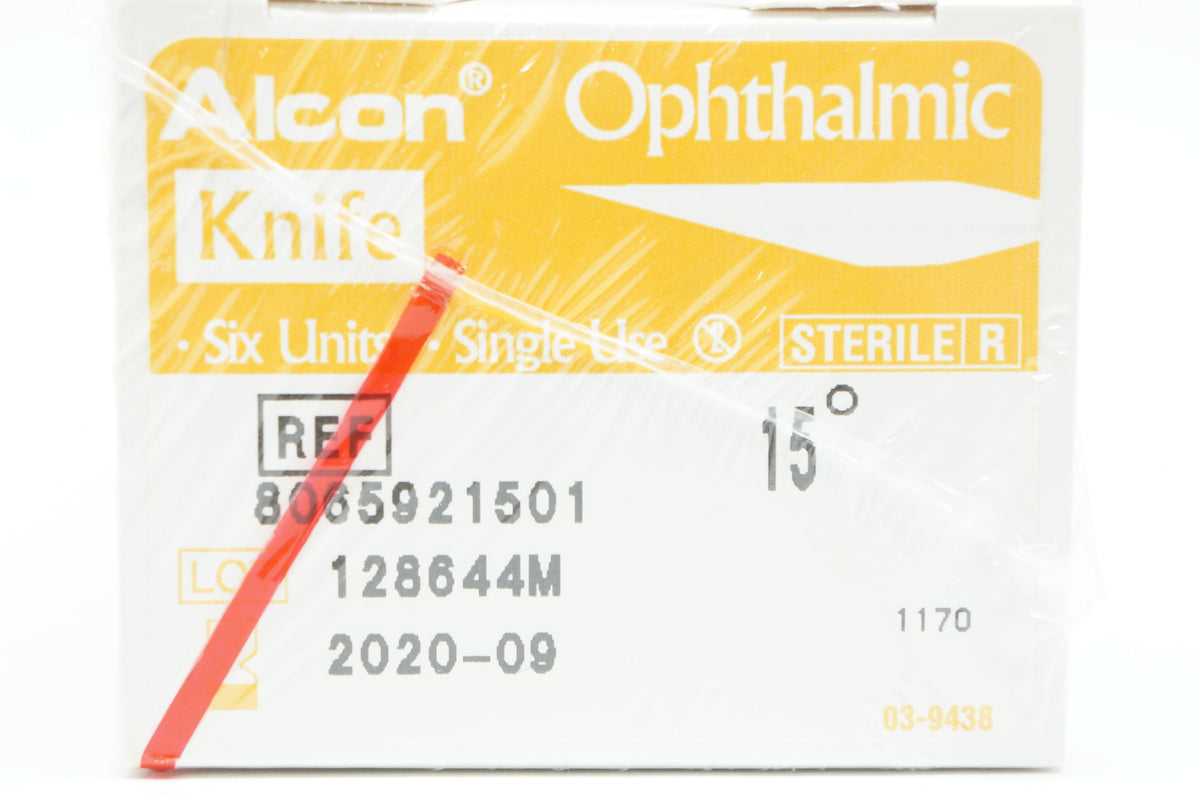 Alcon 8065921501 Ophthalmic Knife 15degree (x) Box of 6 Imedicsales