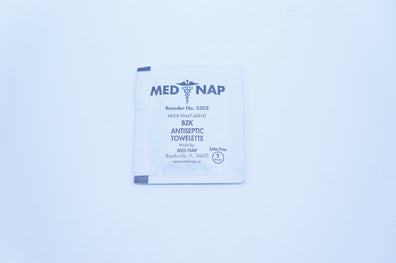 Med-Nap 3303 BZK Antiseptic Towelette (x)