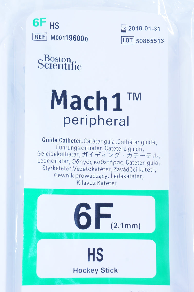 Boston Scientific M001196000 Mach 1 Peripheral Guide Cath. HS 6F (x