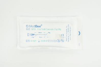 MedOne 3233 PolyTip Cannula 23g/38g 28mm x 5mm (x)