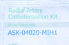 Arrow ASK-04020-MIH1 Radial Artery Cath. Kit 20Ga x 4.45 cm x .018 inch (x)