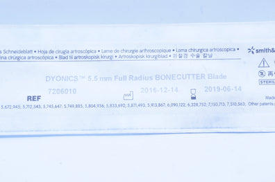 Smith & Nephew 7206010 Dyonics Full Radius Bonecutter Blade 5.5mm (x)