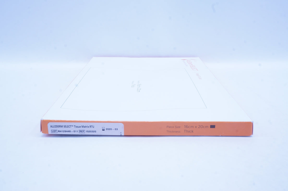 Allergan 1520320 AlloDerm Select Tissue Matrix RTU 16cm x 20cm Thick