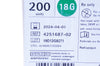 B.Braun 4251687-02 Introcan Safety IV Cath. 18G x 1-1/4inch - Box of 200