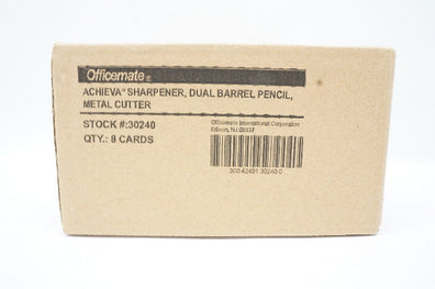 Officemate 30240 Achieva Sharpener, Dual Barrel Pencil, Metal Cutter - Box of 8