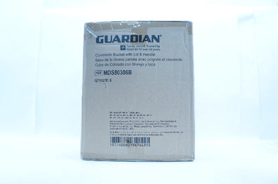 Guardian MDS80306B Commode Bucket with Lid and Handle - Box of 6