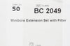 Codan 72.8083 Minibore Extension Set With Filter 63 inch x 1.2µm - Case of 50