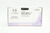 Ethicon J286G 2-0 Coated VICRYL Undyed Braided Ligapak 54inch (x) - Box of 12
