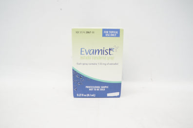 Perrigo 2067 Evamist (Estradiol Transdermal Spray) 1.53mg of Estradiol, 8.1mL