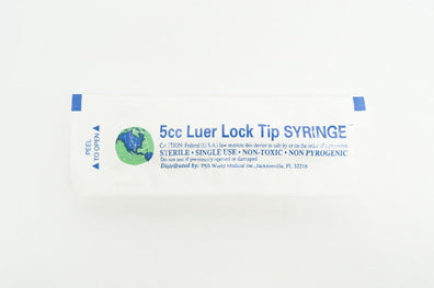 PSS 5cc Luer Lock Tip Syringe