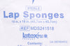 Medline MDS241518 Lap Sponges 18 inch x 18 inch - Pack of 5
