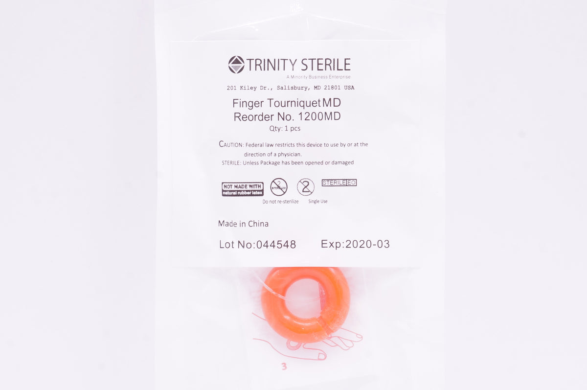 Trinity Sterile 1200MD Finger TourniquetMD (x) Imedicsales