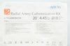 Arrow NA-04020-S1A Radial Artery Catheterization Kit 20Ga x4.45cmx0.018inch (x)