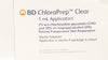 BD 930480 ChloraPrep Clear 1ml  Applicators 0.03 fl. oz. - Box of 60