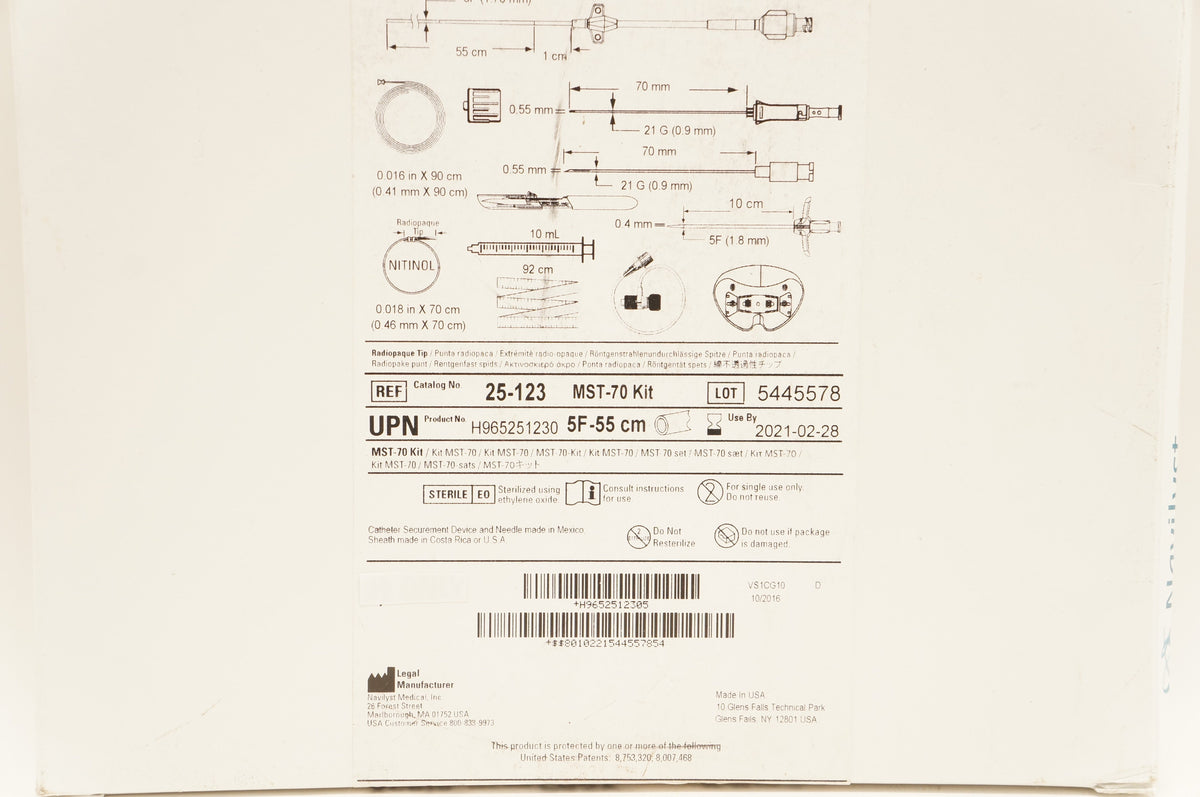 Navilyst 25123 Xcela PICC With PASV Valve Technology (x) Imedicsales
