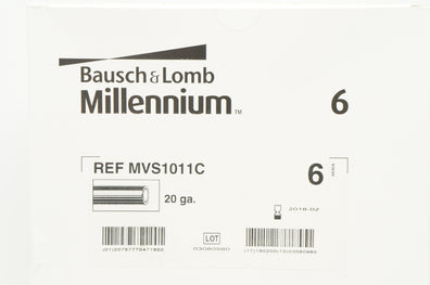 Bausch&Lomb MVS1011C Millennium Light Pipe 20ga (x) - Box of 6