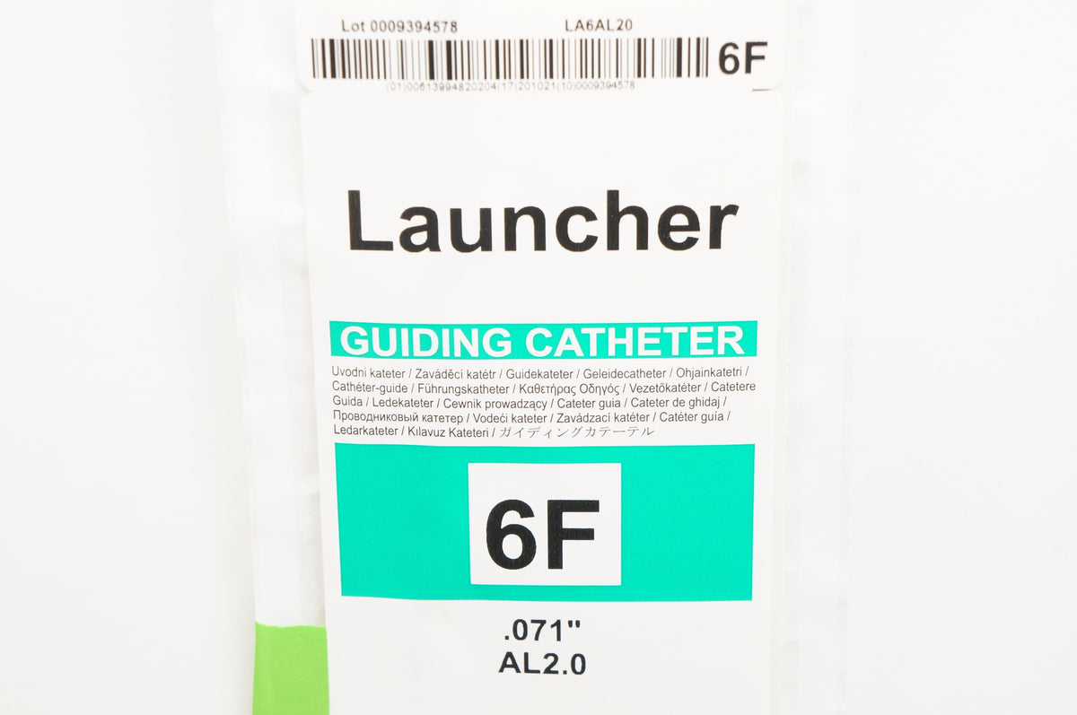 Medtronic LA6AL20 AL2.0 Launcher Guiding Cath. 6F .071 x .082inch x 10