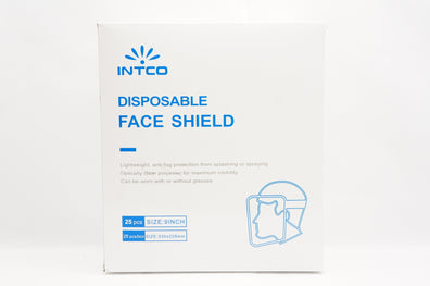 INTCO Disposable Face Shield, Size 9inch - Box of 25