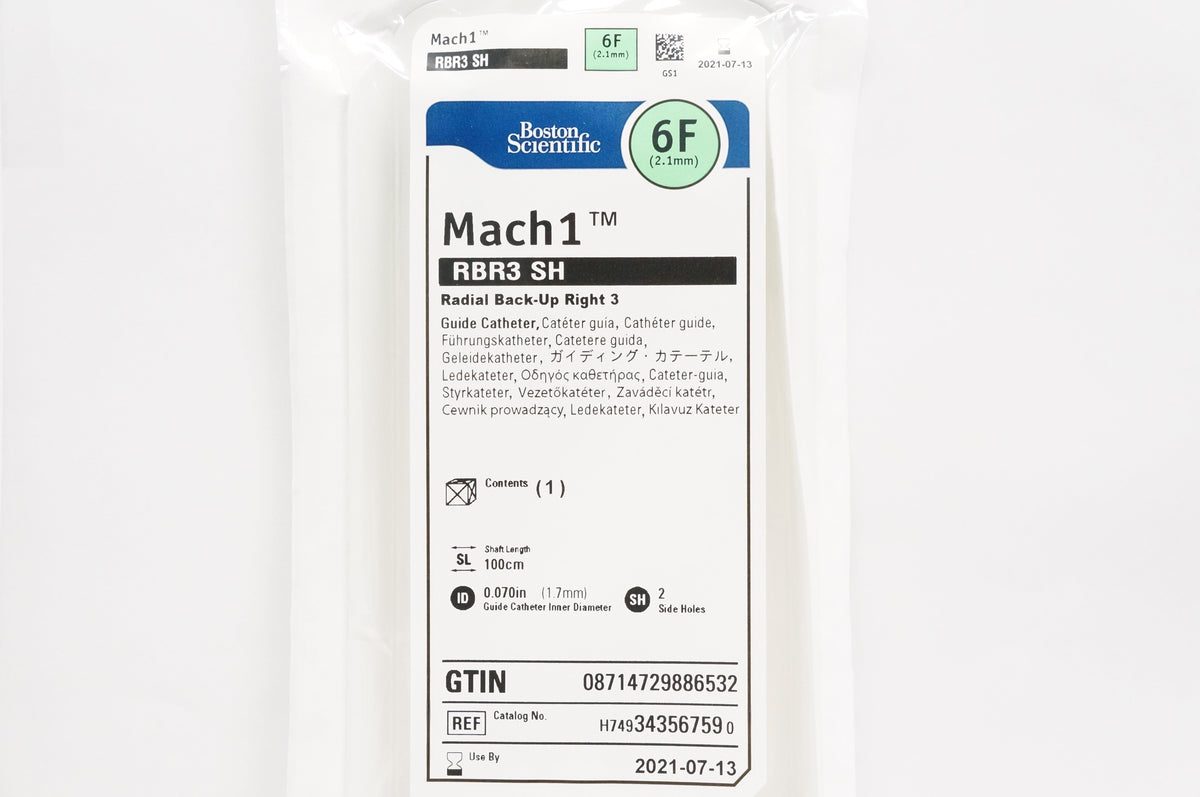 Boston Scientific H749343567590 Mach1 RBR SH Guide Cath. 6F