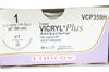 Ethicon VCP359H 1 Vicryl Plus, CT, 40mm 1/2c Taper, 36inch - Box of 36