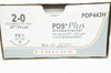 Ethicon PDP443H 2-0 PDS Plus, FS-1, 24mm 3/8c Reverse Cutting, 27in. - Box of 36