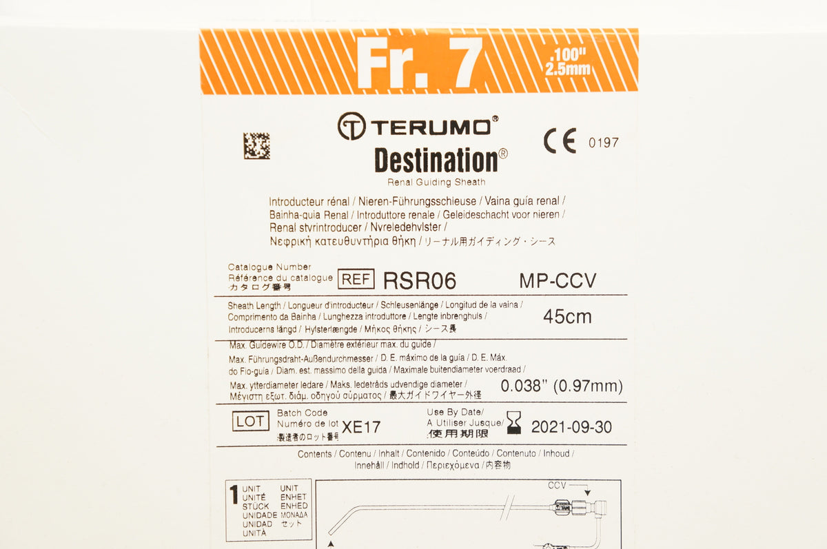 Terumo RSR06 Destination Renal Guiding Sheath 7Fr 45cm (x) Imedicsales