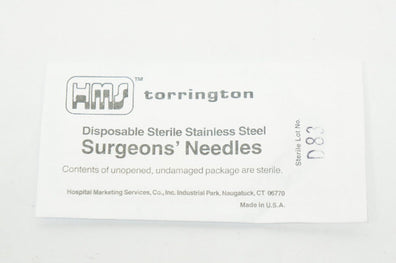 HMS 7-725-7 Torrington Surgeons Ndles Fistula Ndle 1/2 Circle Cut Edge