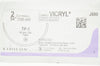 Ethicon J880 Coated Vicryl Undyed Braided TP-1 65mm 1/2c Taper, 54inch