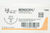 Ethicon Y945 2-0 MONOCRYL Undyed Monofilament, CT-1 36mm 1/2c Taper, 36inch