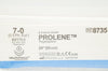 Ethicon 8735 7-0 PROLENE, BV175-6, 8mm 3/8c Taper, 24inch