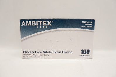 Ambitex NMD200 Powder Free Nitrile Exam Gloves M - Box of 100