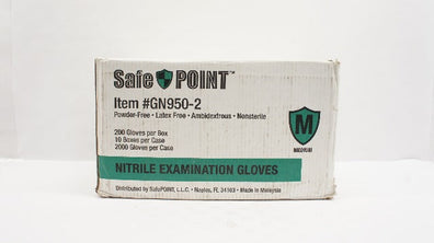 SafePoint GN950-2 Powder-Free Ambidextrous, Non-sterile Gloves, M - Case of 2000