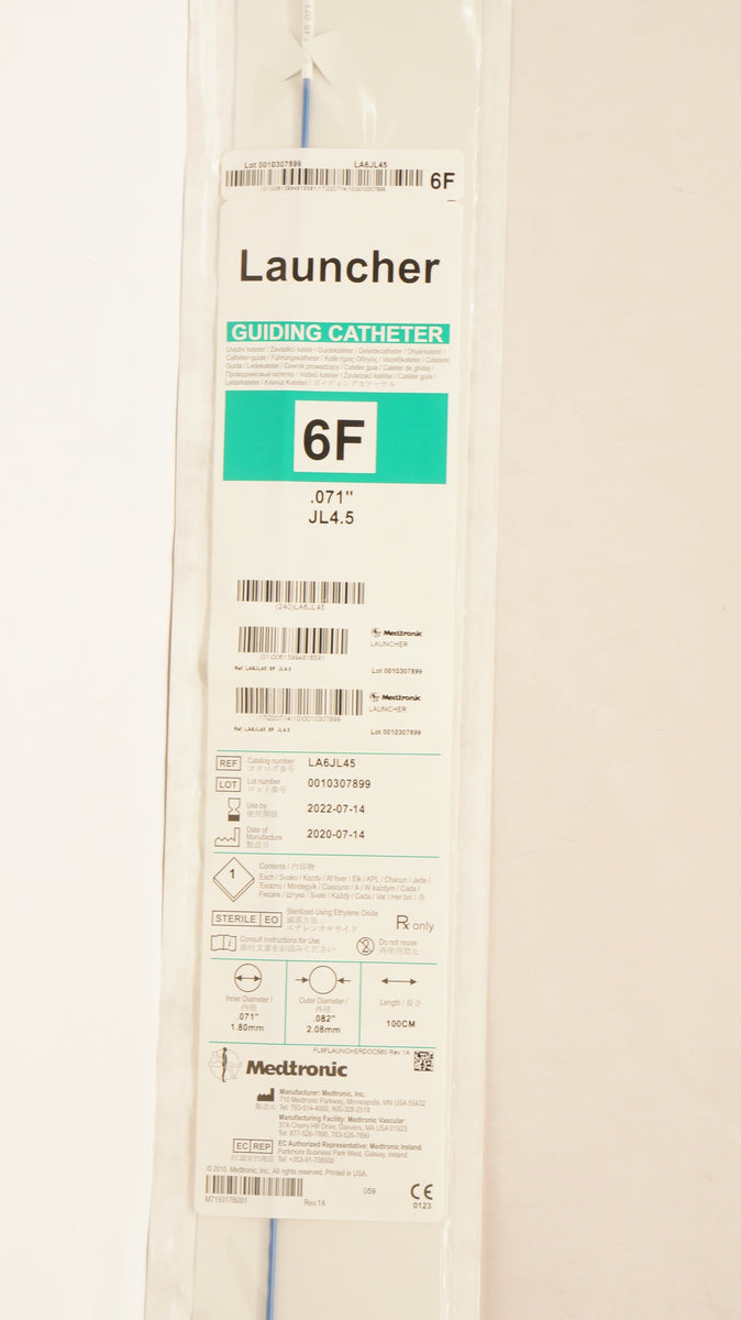 Medtronic LA6JL45 Launcher Guiding Cath. JL4.5 6F x .071inch (x
