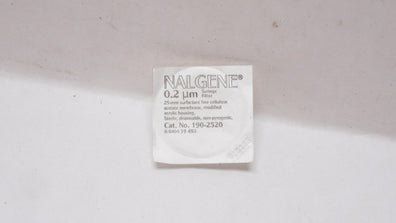 Nalgene 190-2520 Sterile, Disposable, Non-Pyrogenic Syringe Filter 0.2µm