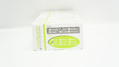 CleanGuard Nitrile Powder-Free Examination Gloves, Small Blue - Box of 100