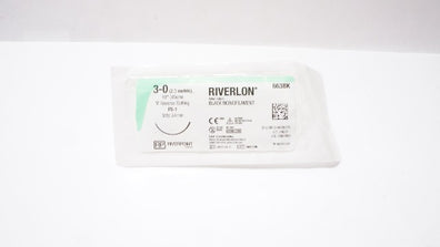 Riverpoint 663BK Riverlon 3-0 18inch, FS-1 24mm, Black Monofilament Nylon Stre.