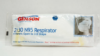 Gerson 2130 Niosh N95 Respirator 4Panels Open to 3-D Shape